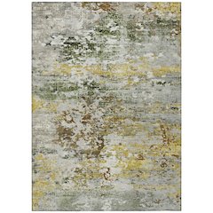 Machine Washable Indoor/Outdoor Chantille Gold 3' x 5' Rug