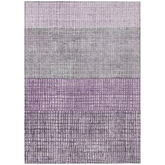 Machine Washable Indoor/Outdoor Chantille Plum 3' x 5' Rug