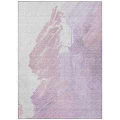 Machine Washable Indoor/Outdoor Chantille Lavender 3' x 5' Rug
