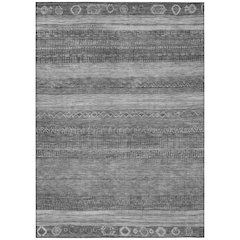 Machine Washable Indoor/Outdoor Chantille Gray 3' x 5' Rug