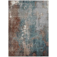 Machine Washable Indoor/Outdoor Chantille Paprika 3' x 5' Rug