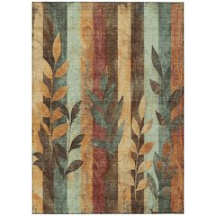 Machine Washable Indoor/Outdoor Chantille Wheat 3' x 5' Rug