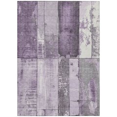 Machine Washable Indoor/Outdoor Chantille Purple 3' x 5' Rug