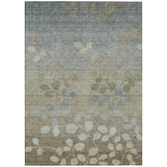 Machine Washable Indoor/Outdoor Chantille Khaki 3' x 5' Rug