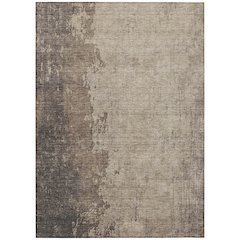 Machine Washable Indoor/Outdoor Chantille Taupe 3' x 5' Rug