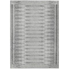 Machine Washable Indoor/Outdoor Chantille Gray 3' x 5' Rug