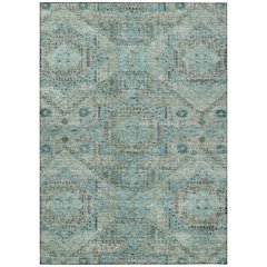Machine Washable Indoor/Outdoor Chantille Sage 3' x 5' Rug