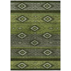Machine Washable Indoor/Outdoor Chantille Aloe 3' x 5' Rug