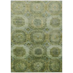 Machine Washable Indoor/Outdoor Chantille Aloe 3' x 5' Rug