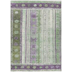 Machine Washable Indoor/Outdoor Chantille Purple 3' x 5' Rug