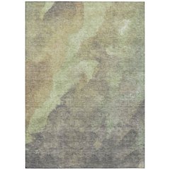 Machine Washable Indoor/Outdoor Chantille Aloe 3' x 5' Rug