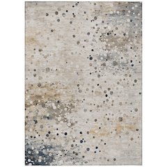 Machine Washable Indoor/Outdoor Chantille Ivory 3' x 5' Rug