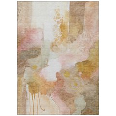 Machine Washable Indoor/Outdoor Chantille ACN2019 Mauve 3' x 5' Rug