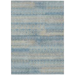 Machine Washable Indoor/Outdoor Chantille ACN2029 Teal 3' x 5' Rug