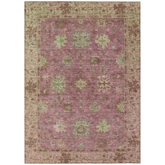 Machine Washable Indoor/Outdoor Chantille ACN2052 Pink 3' x 5' Rug