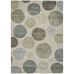 Machine Washable Indoor/Outdoor Chantille ACN2062 Taupe 3' x 5' Rug