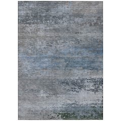 Machine Washable Indoor/Outdoor Chantille ACN2071 Pewter 3' x 5' Rug