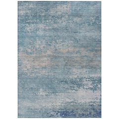 Machine Washable Indoor/Outdoor Chantille ACN2071 Sky 3' x 5' Rug