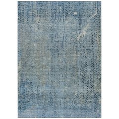 Machine Washable Indoor/Outdoor Chantille ACN2088 Blue 3' x 5' Rug