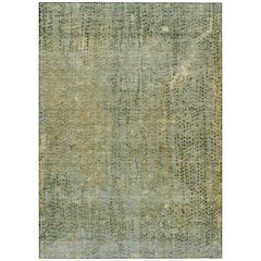 Machine Washable Indoor/Outdoor Chantille ACN2088 Green 3' x 5' Rug