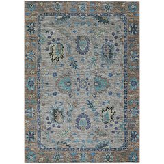 Machine Washable Indoor/Outdoor Chantille ACN2104 Pewter 3' x 5' Rug