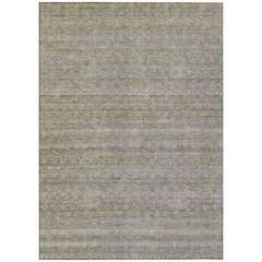 Machine Washable Indoor/Outdoor Chantille ACN2105 Khaki 3' x 5' Rug