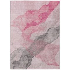 Machine Washable Indoor/Outdoor Chantille ACN2109 Blush 3' x 5' Rug