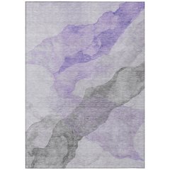 Machine Washable Indoor/Outdoor Chantille ACN2109 Lavender 3' x 5' Rug
