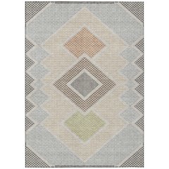 Machine Washable Indoor/Outdoor Chantille ACN2111 Pewter 3' x 5' Rug