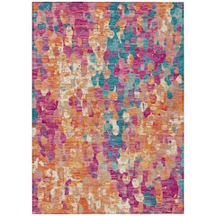 Machine Washable Indoor/Outdoor Chantille ACN2115 Blush 3' x 5' Rug