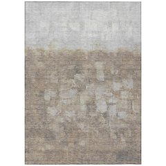 Machine Washable Indoor/Outdoor Chantille ACN2119 Taupe 3' x 5' Rug