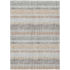 Machine Washable Indoor/Outdoor Chantille ACN2122 Gray 3' x 5' Rug