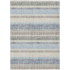 Machine Washable Indoor/Outdoor Chantille ACN2122 Navy 3' x 5' Rug