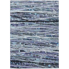 Machine Washable Indoor/Outdoor Chantille ACN2126 Purple 3' x 5' Rug
