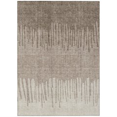 Machine Washable Indoor/Outdoor Chantille ACN2135 Brown 3' x 5' Rug