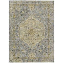 Machine Washable Indoor/Outdoor Chantille ACN2136 Pewter 3' x 5' Rug