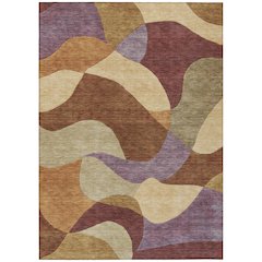 Machine Washable Indoor/Outdoor Chantille ACN2141 Paprika 3' x 5' Rug