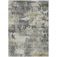 Machine Washable Indoor/Outdoor Chantille ACN2142 Pewter 3' x 5' Rug