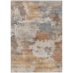 Machine Washable Indoor/Outdoor Chantille ACN2144 Paprika 3' x 5' Rug
