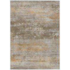 Machine Washable Indoor/Outdoor Chantille ACN2146 Brown 3' x 5' Rug
