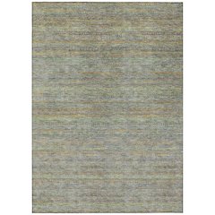 Machine Washable Indoor/Outdoor Chantille ACN2148 Gray 3' x 5' Rug