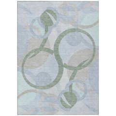 Machine Washable Indoor/Outdoor Chantille ACN2168 Sage 3' x 5' Rug