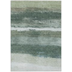 Machine Washable Indoor/Outdoor Chantille ACN2169 Aloe 3' x 5' Rug