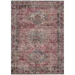 Machine Washable Indoor/Outdoor Chantille ACN2170 Pink 3' x 5' Rug