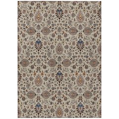 Machine Washable Indoor/Outdoor Chantille ACN2192 Beige 3' x 5' Rug