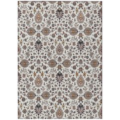 Machine Washable Indoor/Outdoor Chantille ACN2192 Ivory 3' x 5' Rug