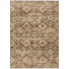 Machine Washable Indoor/Outdoor Chantille ACN2196 Paprika 3' x 5' Rug