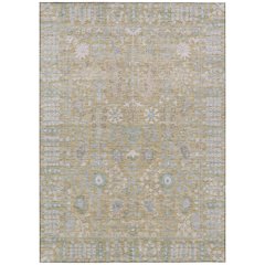 Machine Washable Indoor/Outdoor Chantille ACN2231 Brown 3' x 5' Rug
