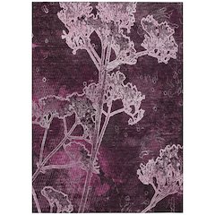 Machine Washable Indoor/Outdoor Chantille ACN2239 Purple 3' x 5' Rug