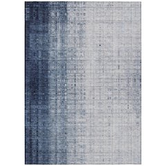Machine Washable Indoor/Outdoor Chantille ACN2240 Blue 3' x 5' Rug